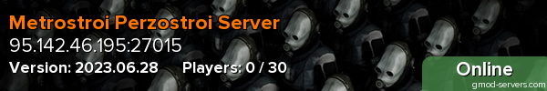 Metrostroi Perzostroi Server