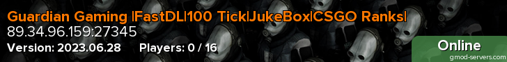 Guardian Gaming |FastDL|100 Tick|JukeBox|CSGO Ranks|
