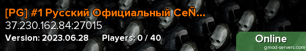 [PG] #1 Русский Официальный Сервер 1.60