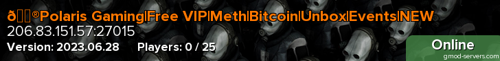 🎮Polaris Gaming|Free VIP|Meth|Bitcoin|Unbox|Events|NEW