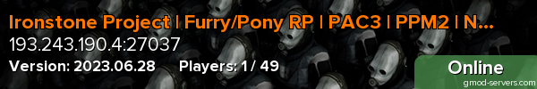 Ironstone Project | Furry/Pony RP | PAC3 | PPM2 | NYC