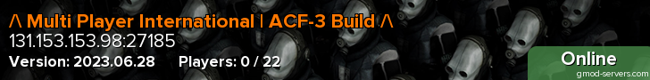 / Multi Player International | ACF-3 Build /