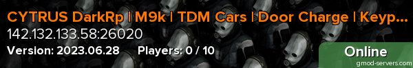 CYTRUS DarkRp | M9k | TDM Cars | Door Charge | Keypad Cracker