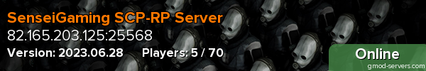 SenseiGaming SCP-RP Server