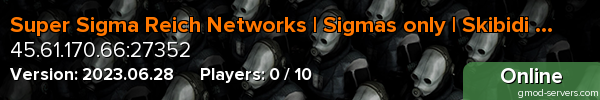 Super Sigma Reich Networks | Sigmas only | Skibidi Networks