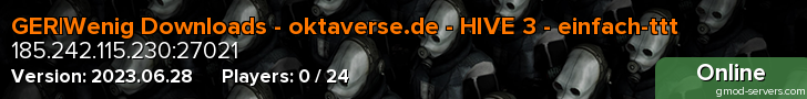 GER|Wenig Downloads - oktaverse.de - HIVE 3 - einfach-ttt