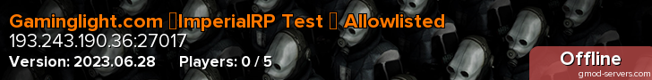 Gaminglight.com ▌ImperialRP Test ▌ Allowlisted