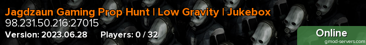 Jagdzaun Gaming Prop Hunt | Low Gravity | Jukebox