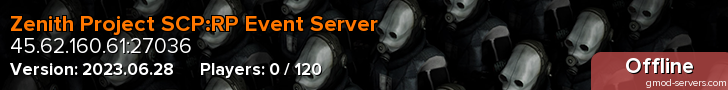 Zenith Project SCP:RP Event Server