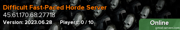 Difficult Fast-Paced Horde Server