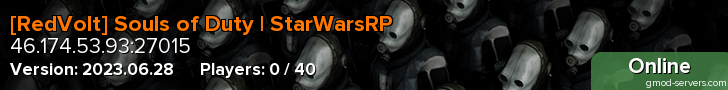 [RedVolt] Souls of Duty | StarWarsRP
