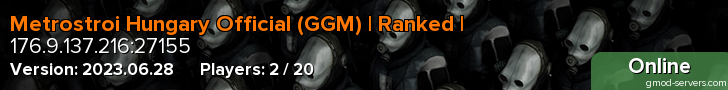 Metrostroi Hungary Official (GGM) | Ranked |