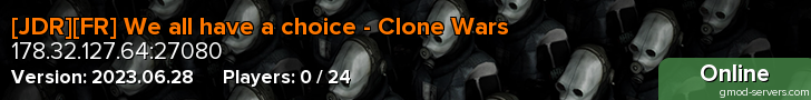 [JDR][FR] We all have a choice - Clone Wars