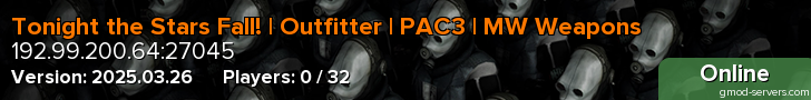 Tonight the Stars Fall! | Outfitter | PAC3 | MW Weapons