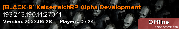 [BLACK-9] KaiserreichRP Alpha Development