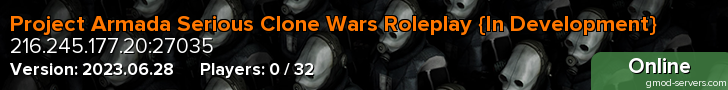 Project Armada Serious Clone Wars Roleplay {In Development}