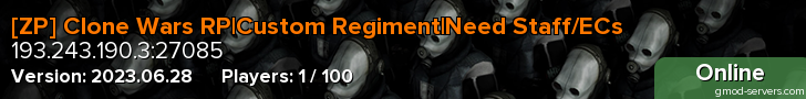 [ZP] Clone Wars RP|Custom Regiment|Need Staff/ECs