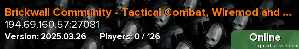 Brickwall Community - Tactical Combat, Wiremod and more!