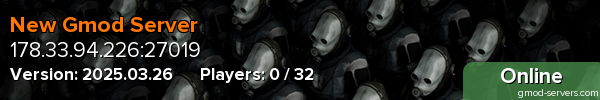 New Gmod Server