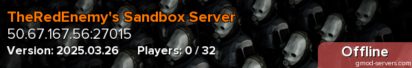 TheRedEnemy's Sandbox Server