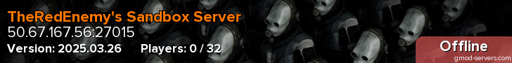 TheRedEnemy's Sandbox Server