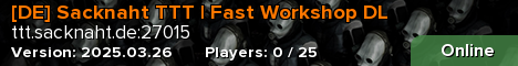 [DE] Sacknaht TTT | Fast Workshop DL