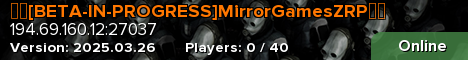 ☢️[BETA-IN-PROGRESS]MirrorGamesZRP☢️