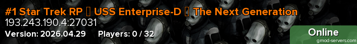 #1 Star Trek RP ◀ USS Enterprise-D ❚ The Next Generation