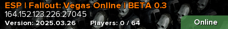 ESP | Fallout: Vegas Online | BETA 0.3