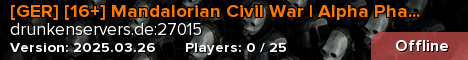 [GER] [16+] Mandalorian Civil War | Alpha Phase release inco