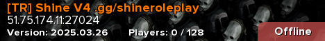 [TR] Shine V4 .gg/shineroleplay