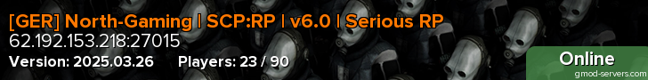 [GER] North-Gaming | SCP:RP | v6.0 | Serious RP