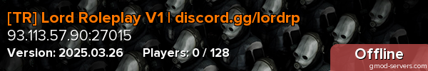 [TR] Lord Roleplay V1 | discord.gg/lordrp