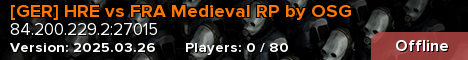 [GER] HRE vs FRA Medieval RP by OSG