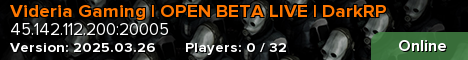 Videria Gaming | OPEN BETA LIVE | DarkRP