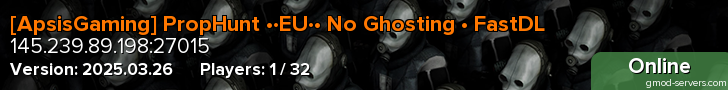 [ApsisGaming] PropHunt •·EU·• No Ghosting • FastDL