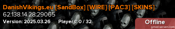 DanishVikings.eu [SandBox] [WIRE] [PAC3] [SKINS]