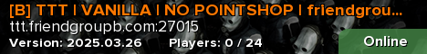 [B] TTT | VANILLA | NO POINTSHOP | friendgroupb.com