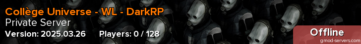 Collège Universe - WL - DarkRP