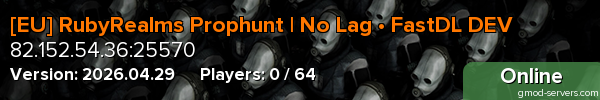 [EU] RubyRealms Prophunt | No Lag • FastDL DEV