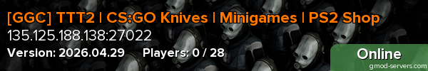 [GGC] TTT2 | CS:GO Knives | Minigames | PS2 Shop