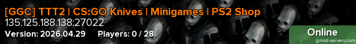 [GGC] TTT2 | CS:GO Knives | Minigames | PS2 Shop