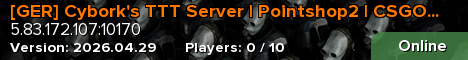 [GER] Cybork's TTT Server | Pointshop2 | CSGO Knifes | AWPs
